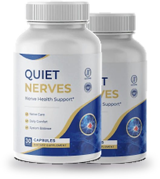 2 bottles of Quiet Nerves nerve health support capsules